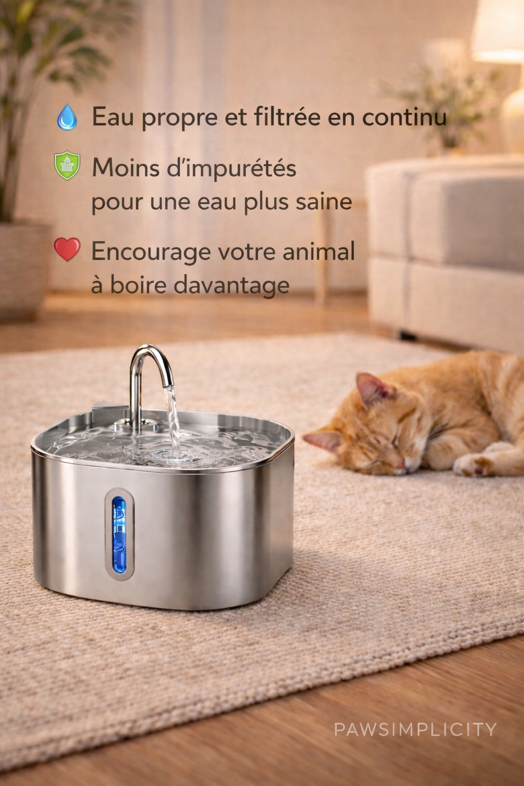 Fontaine à eau intelligente pour chien & chat