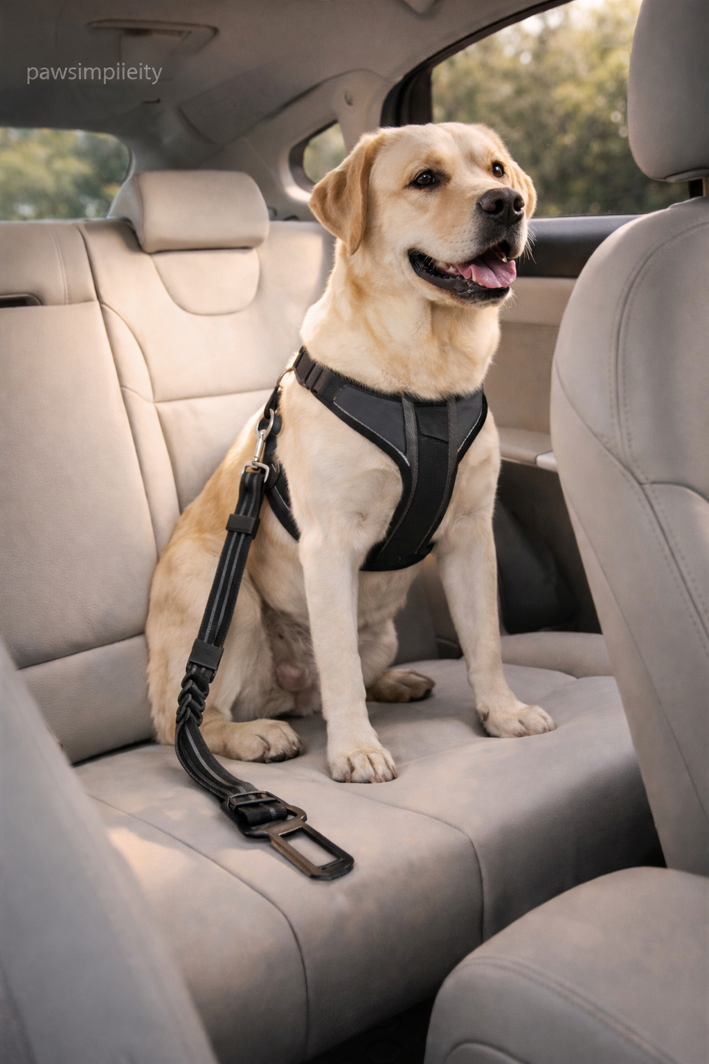Ceinture de Sécurité Auto Ajustable – Chien & Chat