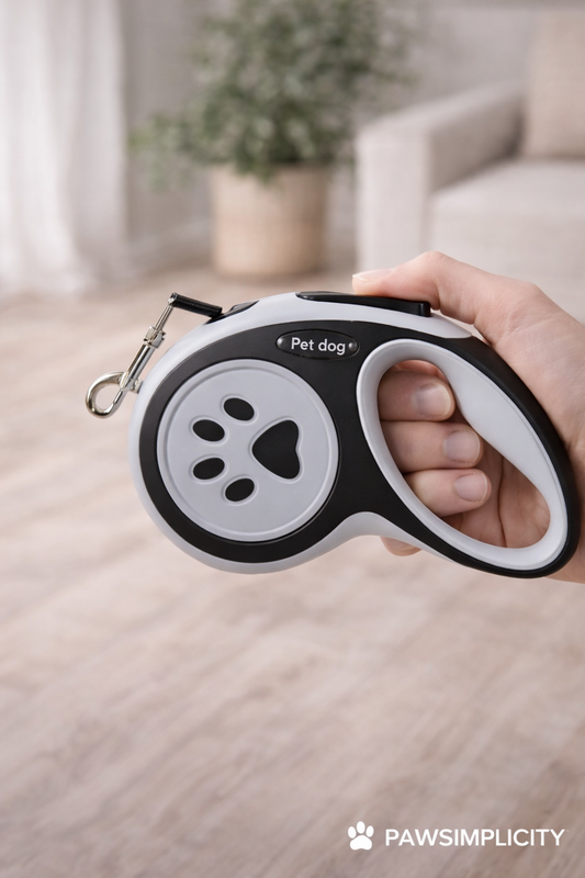 Laisse rétractable ergonomique pour chien & chat