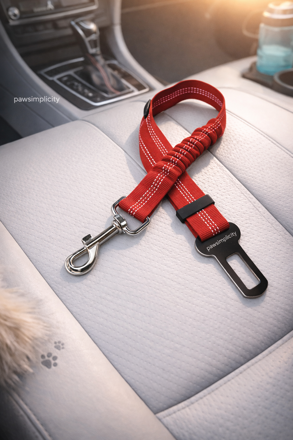 Ceinture de Sécurité Auto Ajustable – Chien & Chat
