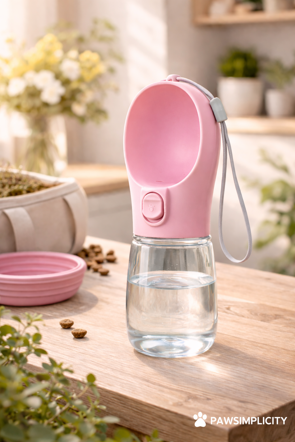 👉 Gourde d’eau portable pour chien –  (300–550 ml)